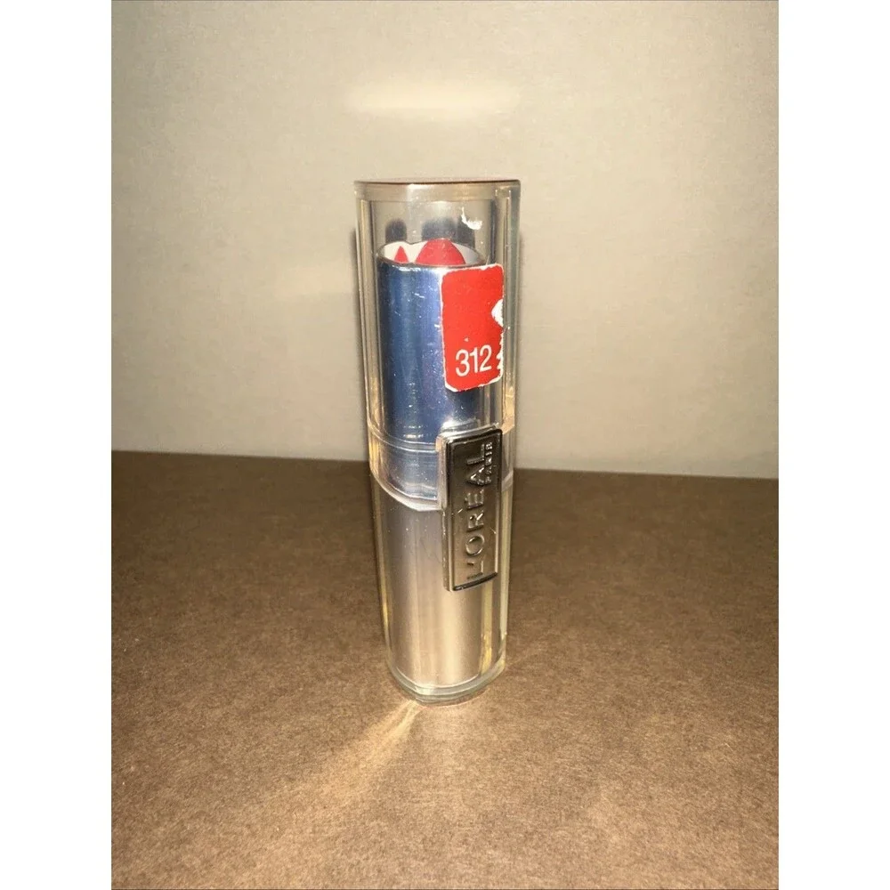 L'Oréal Paris Infallible Le Rouge Lipstick 312 RAVISHING RED, silver tube